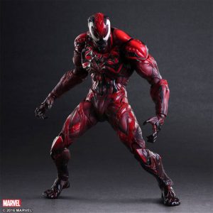 Spiderman: Venom Variant Play Arts Kai Action Figure (Limited Color) (Carnage Themed)