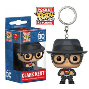 Key Chain: Superman - Clark Kent Pocket Pop Vinyl