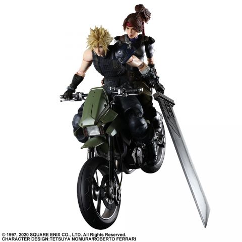 Final Fantasy VII Remake: Cloud, Jesse & Motorcycle Play Arts Kai Action Figure (Set of 3)