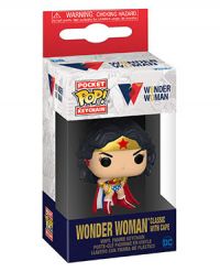 Key Chain: Wonder Woman 80th Anniversary - Classic w/ Cape Pocket Pop