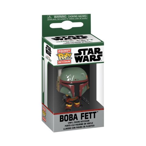 Key Chain: Star Wars Book of Boba Fett - Boba Fett Pocket Pop