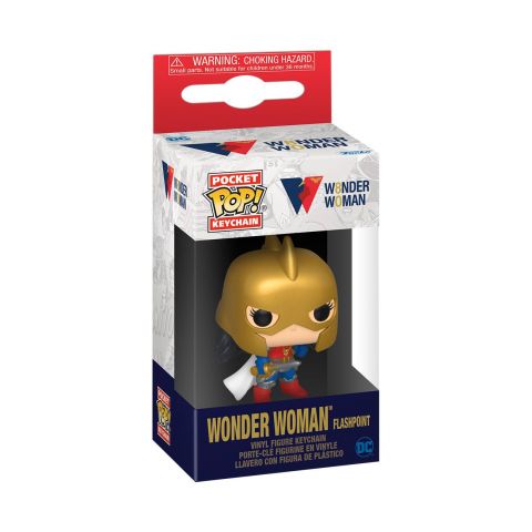 Key Chain: Wonder Woman 80th Anniversary -Wonder Woman (Flashpoint) Pocket Pop