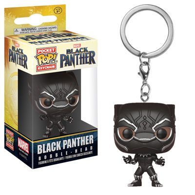 Key Chain: Black Panther - Black Panther Pocket Pop Vinyl