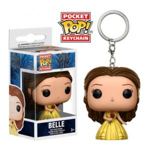 Key Chain: Disney - Belle Gown Rose Pocket Pop Vinyl (Beauty and the Beast 2017)