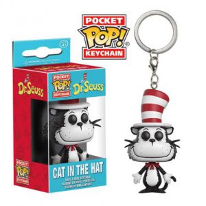 Key Chain: Dr. Seuss - Cat in the Hat Pocket Pop Vinyl