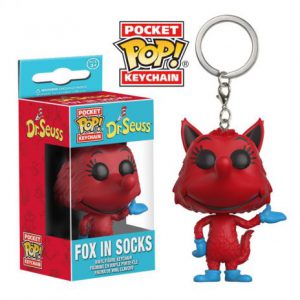 Key Chain: Dr. Seuss - Fox in Socks Pocket Pop Vinyl