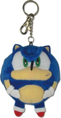 Key Chain: Sonic - Sonic Ball Metal Fastener