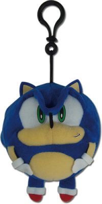 Key Chain: Sonic - Sonic Ball Plastic Fastener