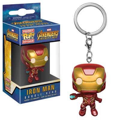 Key Chain: Avengers Infinity War - Iron Man Pocket Pop Vinyl