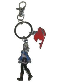 Key Chain: Fairy Tail - Lucy & Guild Logo Metal
