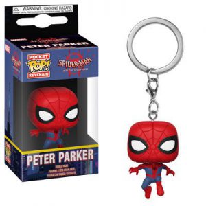 Key Chain: Spiderman Into the Spider Verse - Peter Parker (Spiderman) Pocket Pop Vinyl