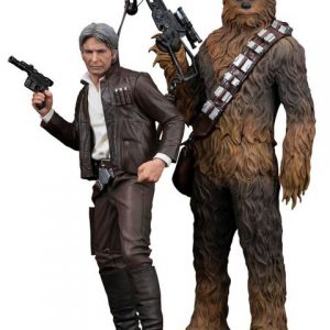 Star Wars: Force Awakens - Han Solo & Chewbacca ArtFX+ 1/10 Scale Figures (Set of 2)