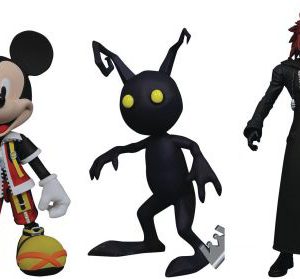 Kingdom Hearts: Series 2 Action Figures (Set of 3) (King Mickey, Axel, Shadow)