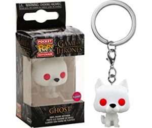 Key Chain: Game of Thrones - Ghost (Flocked) Pocket Pop (Special Edition)