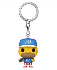 Key Chain: Simpsons - USA Homer Pocket Pop