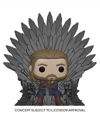 Game of Thrones: Iron Anniversary - Ned Star on Iron Throne Deluxe Pop Figure